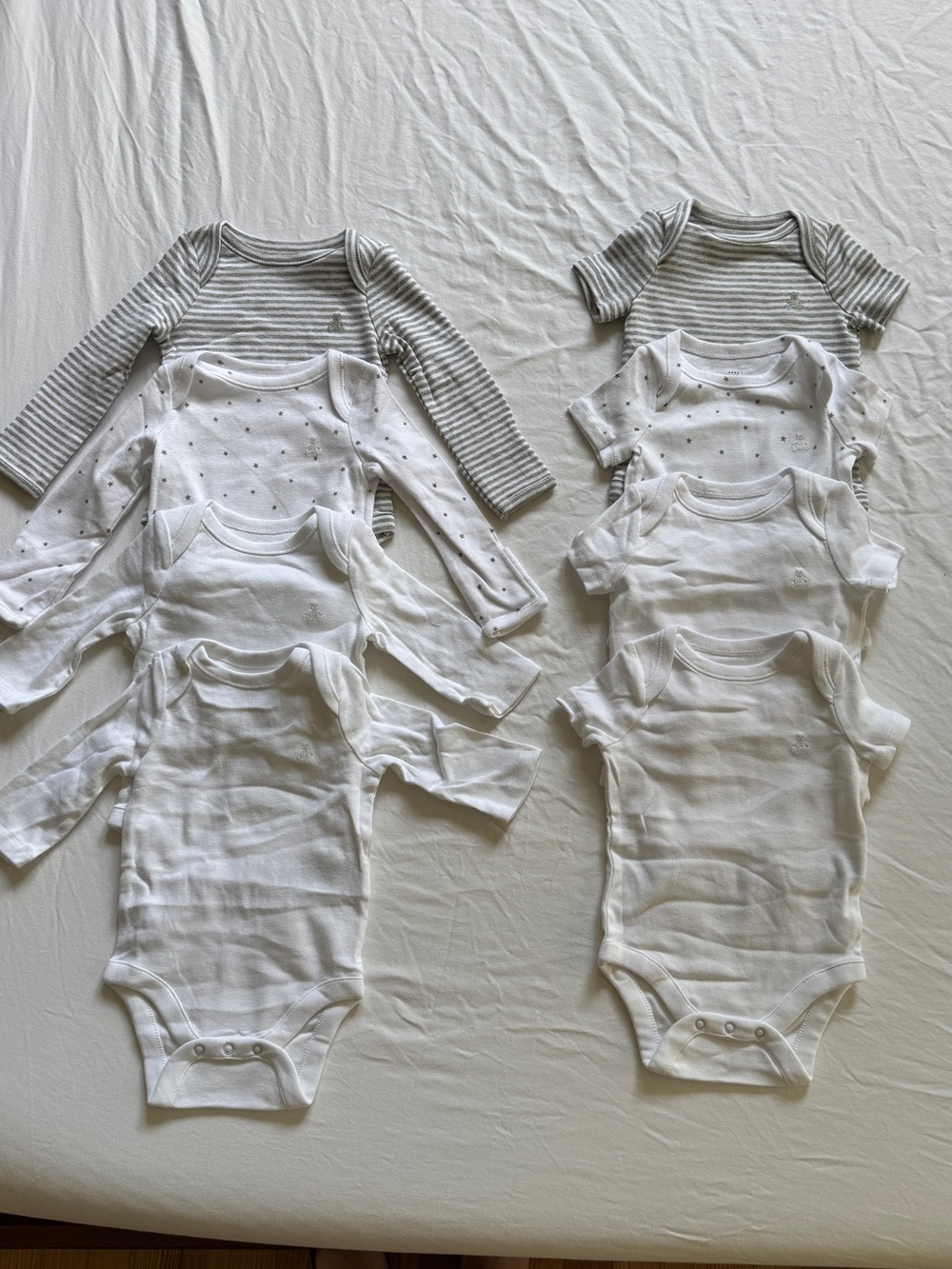 Baby Gap 0-3 month onesie bundle, plus bonus sleeper